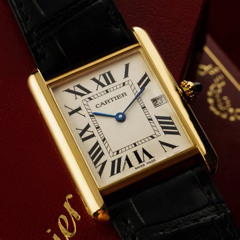 cartier montre tank louis cartier|cartier full tank watch.